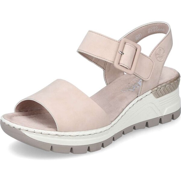 Dámske sandále RIEKER 66466-60 béžová S4 38147741