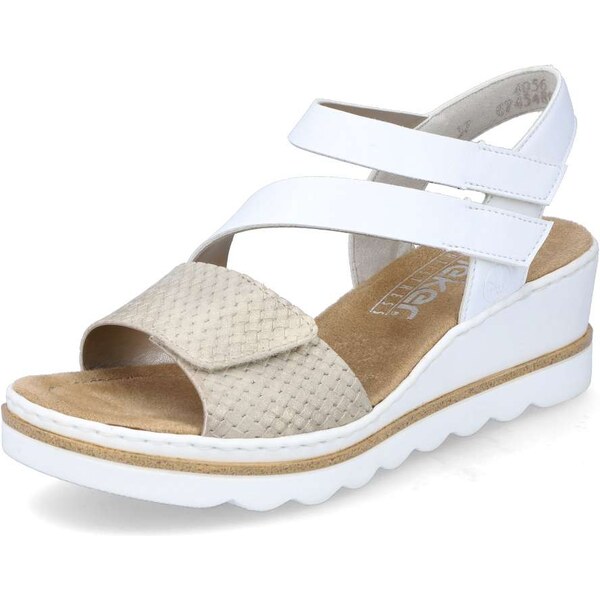 Dámske sandále RIEKER 67454-80 biela S4 47932137