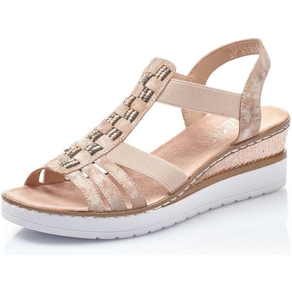 Dámske sandále RIEKER V3822-31 ružová S4 15710628