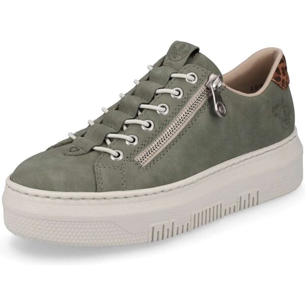 Dámske tenisky RIEKER M1952-52 zelená S6 40771621