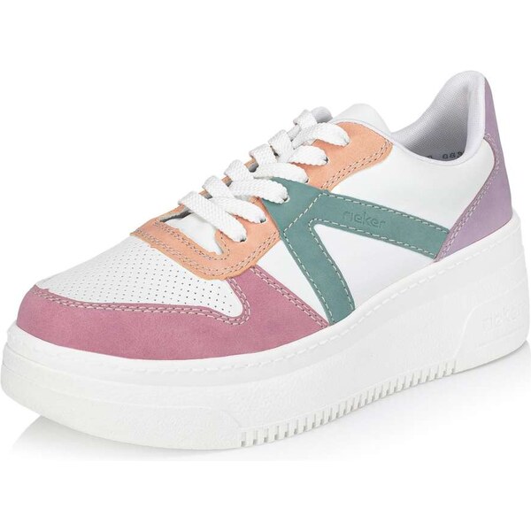 Dámske tenisky RIEKER M7814-90 biela S4 48764392