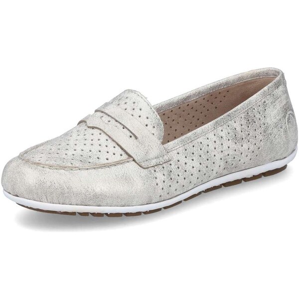 Dámske mokasíny RIEKER 46887-60 zlatá S4 55393392