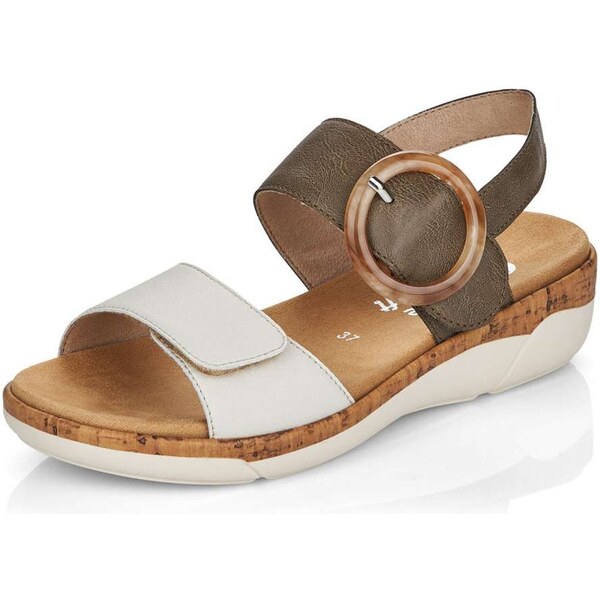 RIEKER Dámske sandále REMONTE R6853-54 zelená S4 56759508