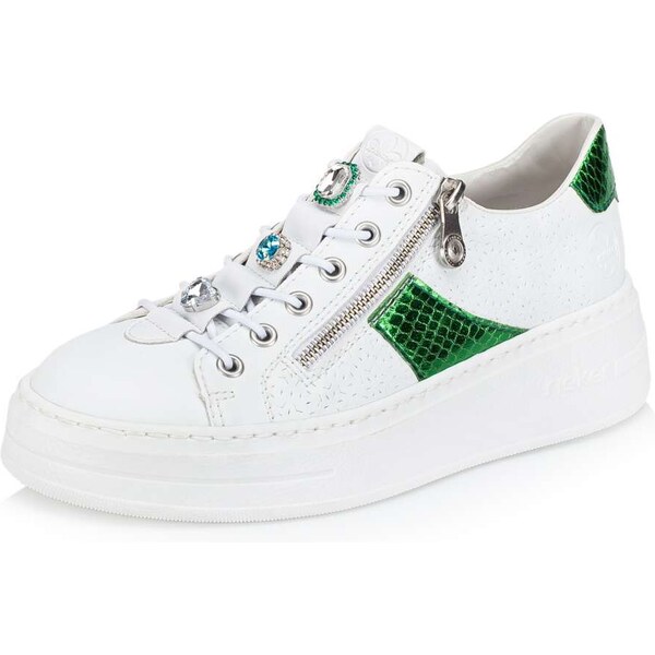 Dámske tenisky RIEKER N5455-80 biela S4 49033548