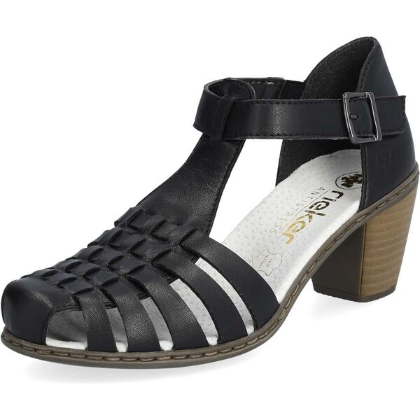 Dámske sandále RIEKER 40973-00 čierna S4 49021296