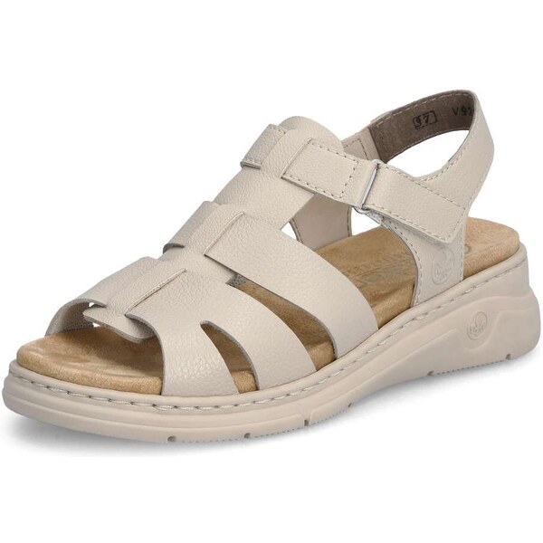 Dámske sandále RIEKER V9259-60 béžová S4 55393537