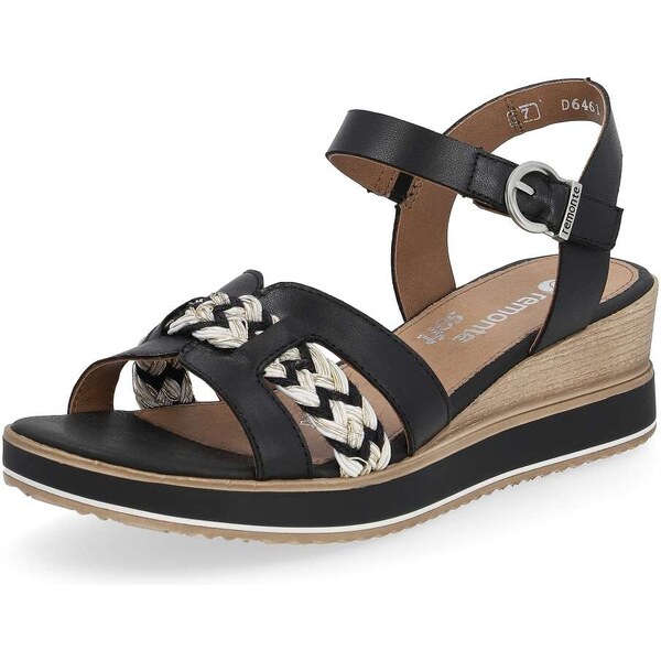 RIEKER Dámske sandále REMONTE D6461-02 čierna S4 49091573