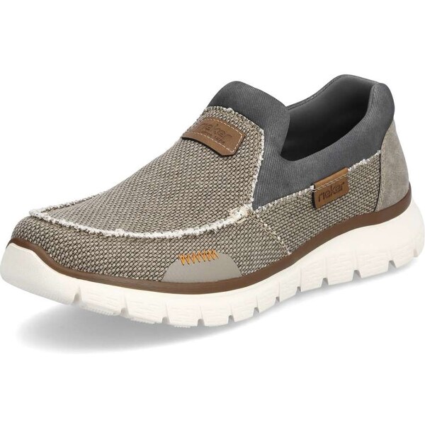 Pánske mokasíny RIEKER B6651-64 béžová S4 49282431