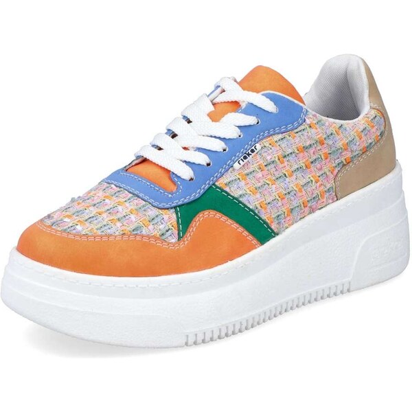 Dámske tenisky RIEKER M7812-91 oranžová S4 49302176