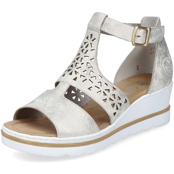 Dámske sandále RIEKER 67481-60 béžová S4 49935147