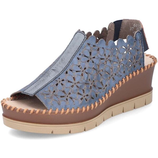 Dámske sandále RIEKER 60355-14 modrá S4 50113744