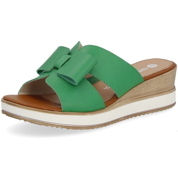 RIEKER Dámske šľapky REMONTE D6456-52 zelená S4 55688213