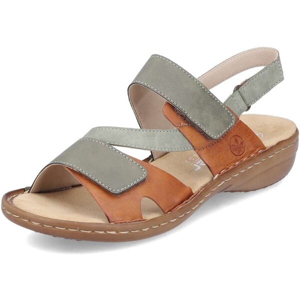 Dámske sandále RIEKER 60866-54 zelená S4 50190261