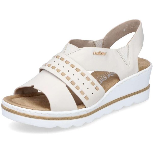 Dámske sandále RIEKER 67489-60 béžová S4 50187699