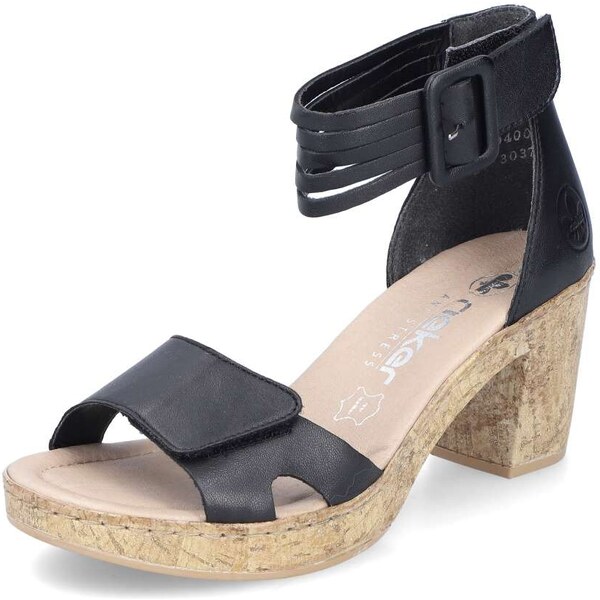 Dámske sandále RIEKER 66894-00 čierna S4 50261019