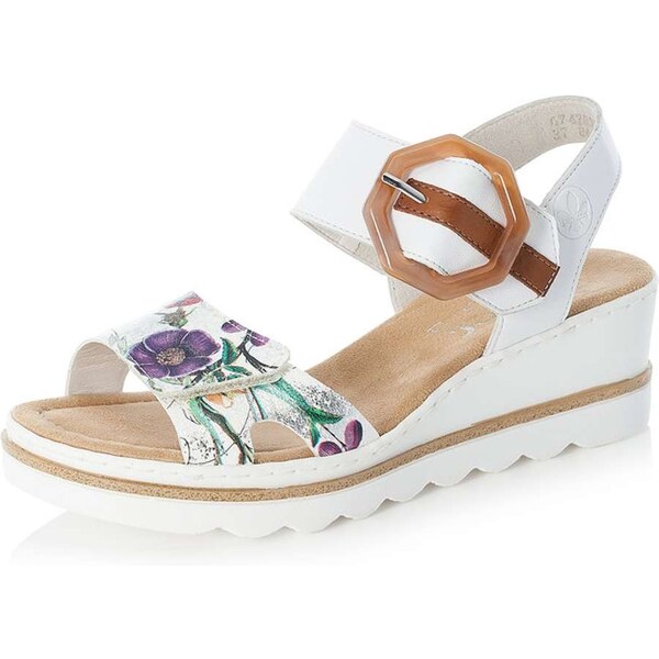 Dámske sandále RIEKER 67478-90 biela S4 23277673