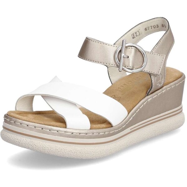 Dámske sandále RIEKER 67703-80 biela S4 50325580