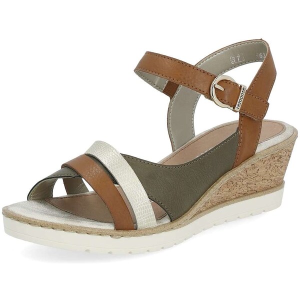 RIEKER Dámske sandále REMONTE R6263-24 hnedá S4 55393467