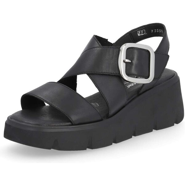 Dámske sandále RIEKER REVOLUTION W1550-00 čierna S4 55879988