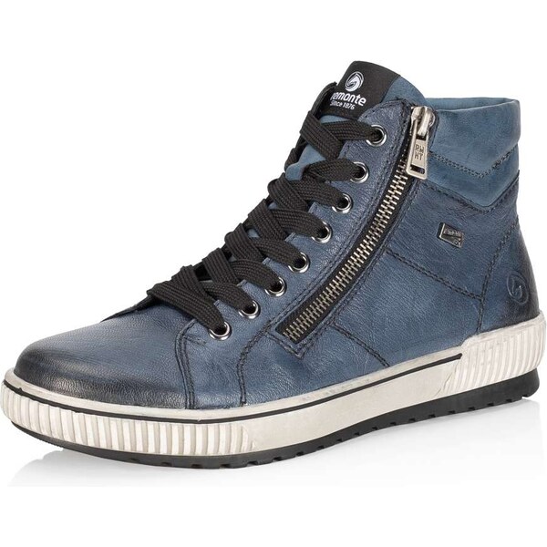 RIEKER Dámska členková obuv REMONTE D0772-14 modrá W5 64354974