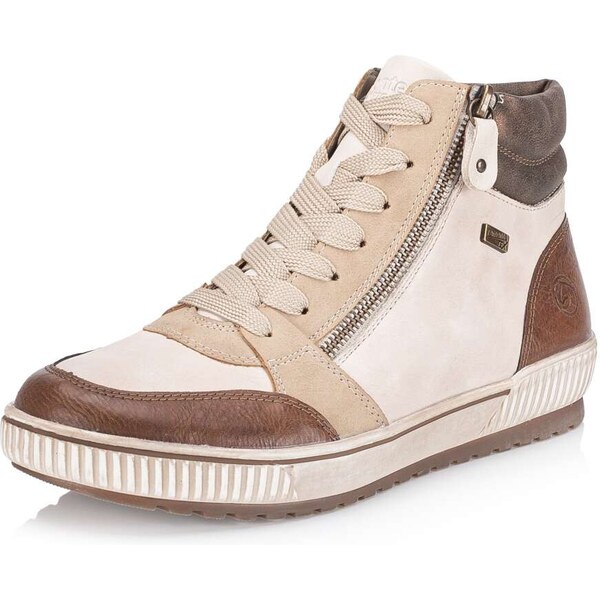 RIEKER Dámska členková obuv REMONTE D0778-60 béžová W4 55294021