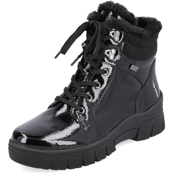 RIEKER Dámska členková obuv REMONTE D0E71-02 čierna W4 48030980