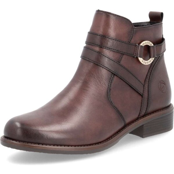 RIEKER Dámska členková obuv REMONTE D0F77-25 hnedá W5 64354978