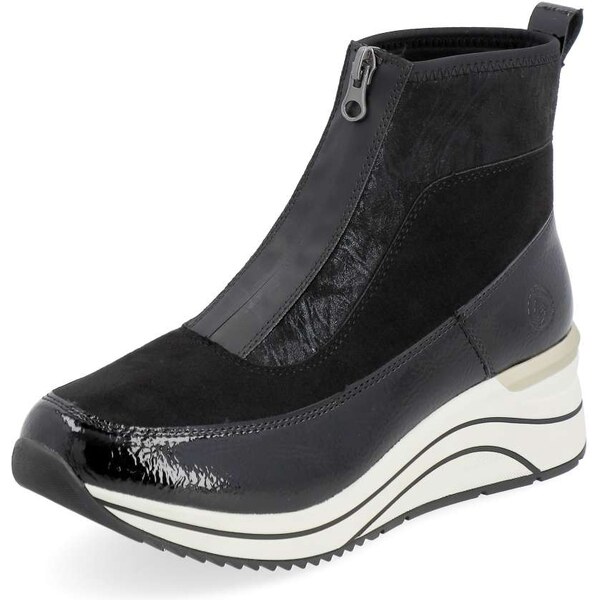 RIEKER Dámska členková obuv REMONTE D0T71-01 čierna W4 44428503