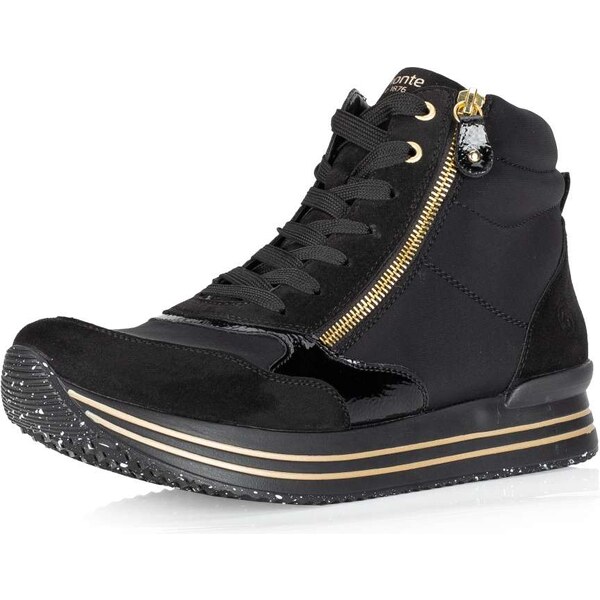 RIEKER Dámska členková obuv REMONTE D1370-01 čierna W4 44428515