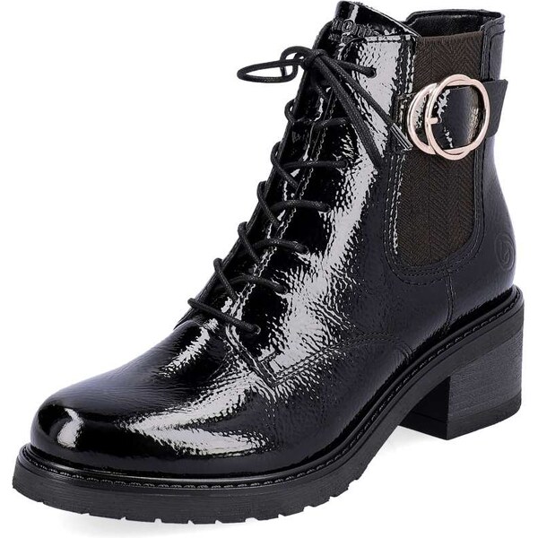 RIEKER Dámska členková obuv REMONTE D1A72-01 čierna W5 45563349