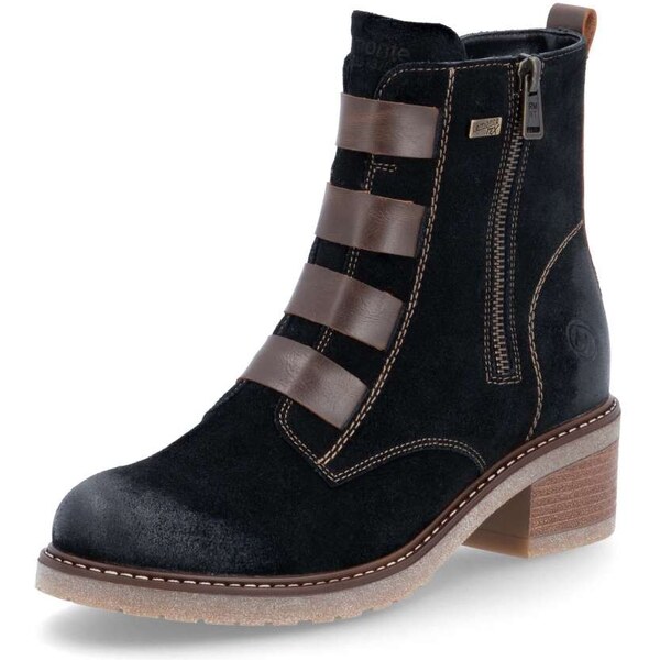 RIEKER Dámska členková obuv REMONTE D1A76-03 čierna W4 55294042