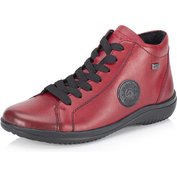 RIEKER Dámska členková obuv REMONTE D1E71-35 červená W5 55294047