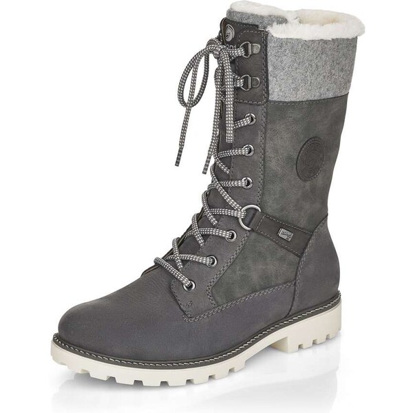 RIEKER Dámske čižmy REMONTE D8474-45 sivá W4 29315347
