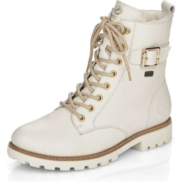 RIEKER Dámska členková obuv REMONTE D8475-80 biela W5 34007414
