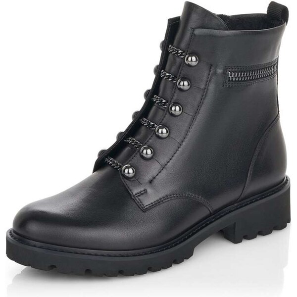 RIEKER Dámska členková obuv REMONTE D8670-01 čierna W4 18789431