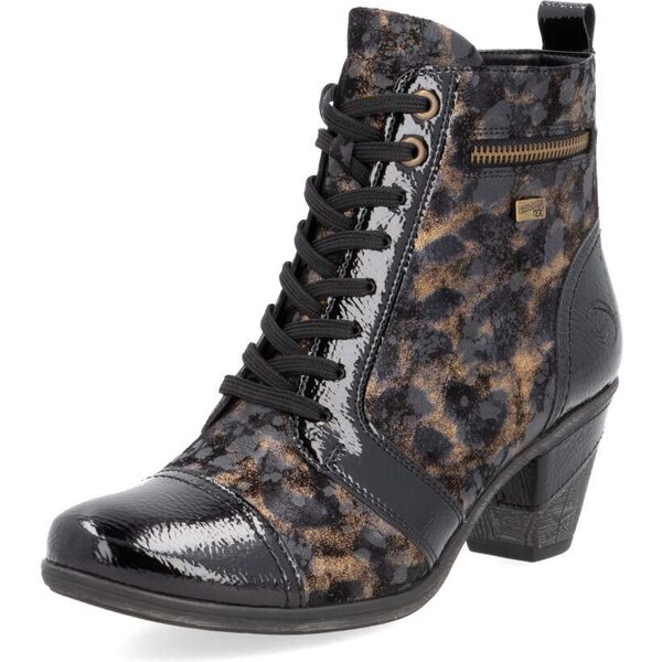 RIEKER Dámska členková obuv REMONTE D8797-91 čierna W4 55294085