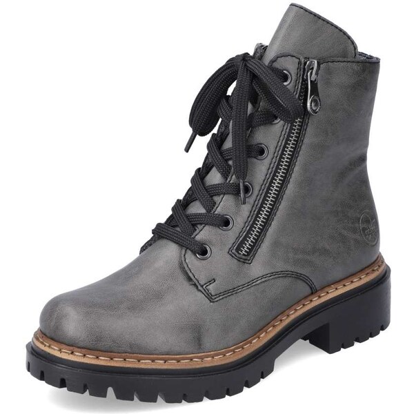 Dámska členková obuv RIEKER 72611-45 sivá W4 55294118