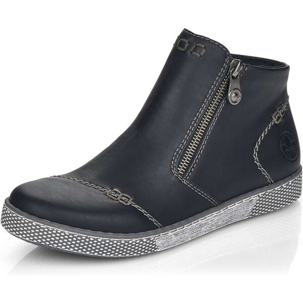 Dámska členková obuv RIEKER L1260-00 čierna W5 56371828