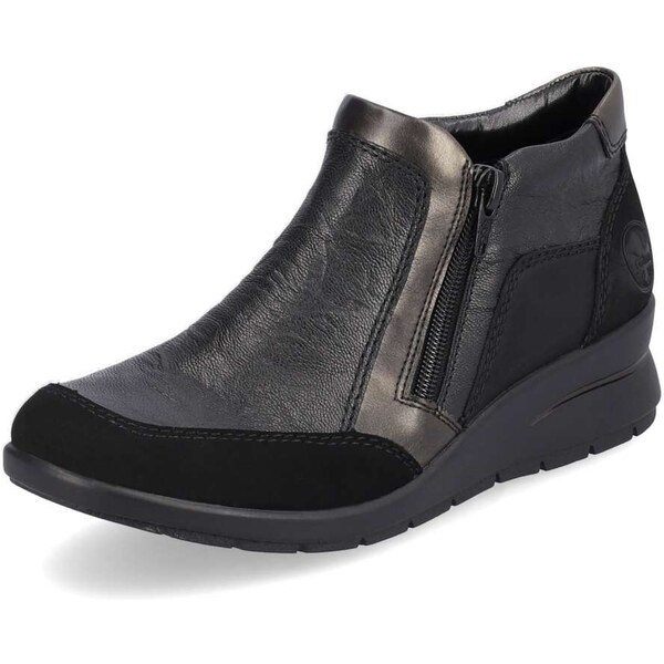 Dámska členková obuv RIEKER L4851-00 čierna W5 64355003