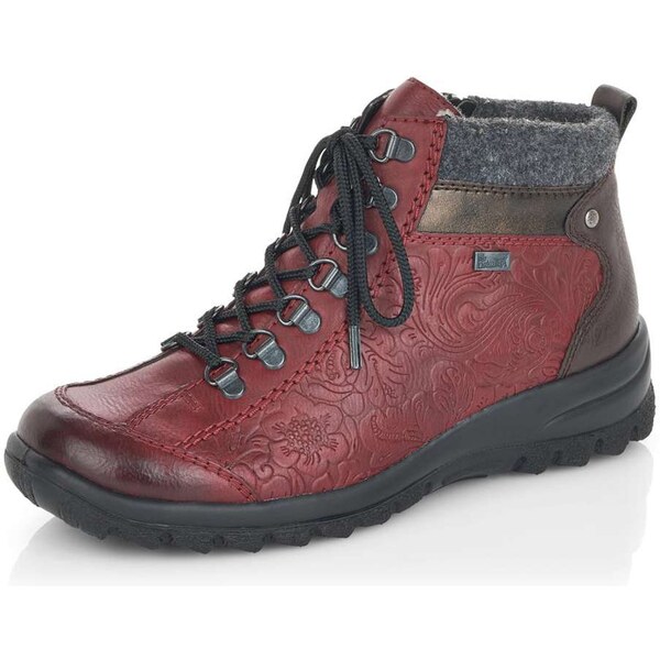 Dámska členková obuv RIEKER L7144-35 červená W5 18466927