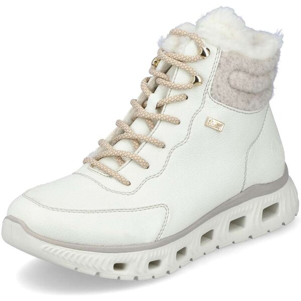 Dámska členková obuv RIEKER M6010-80 biela W5 48820362