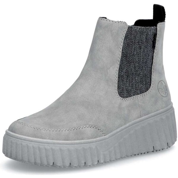 Dámska členková obuv RIEKER N2553-40 sivá W5 55294148