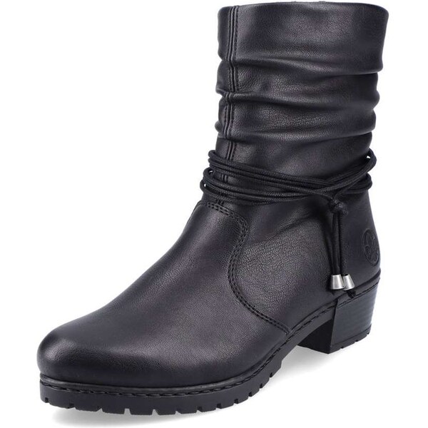 Dámska členková obuv RIEKER Y17R2-00 čierna W5 37241226