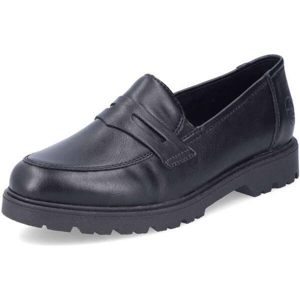 Dámske mokasíny RIEKER 45560-02 čierna W5 55294213