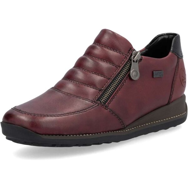 Dámske poltopánky RIEKER 44268-35 červená W4 56650822