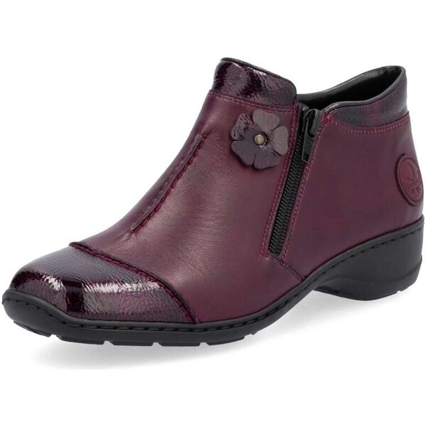 Dámska členková obuv RIEKER 58388-36 červená W5 55294109