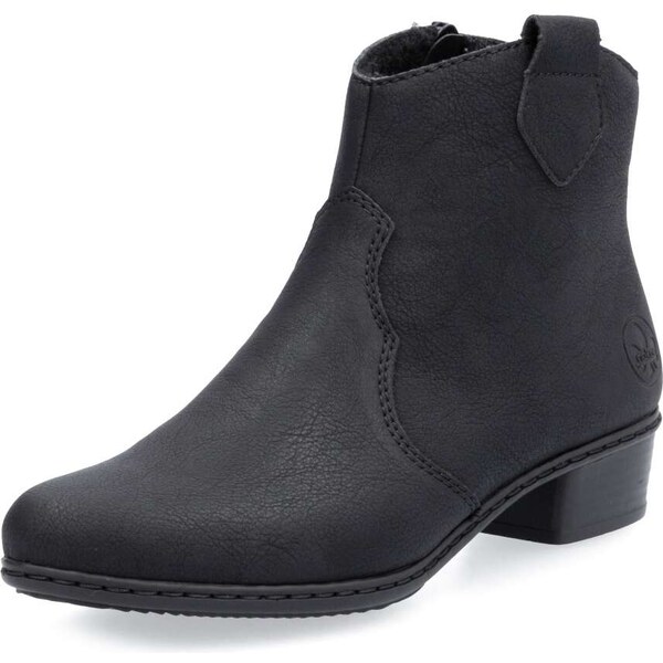 Dámska členková obuv RIEKER Y0762-00 čierna W5 55294170