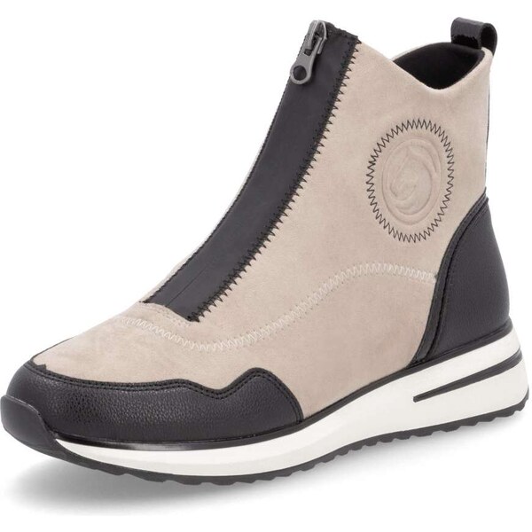 RIEKER Dámska členková obuv REMONTE D1G70-60 béžová W4 55393293