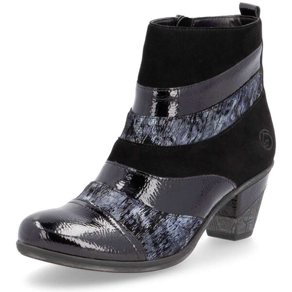 RIEKER Dámska členková obuv REMONTE D8798-03 čierna W4 55393300