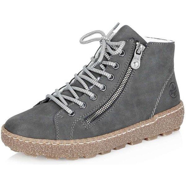 Dámska členková obuv RIEKER N1020-45 sivá W5 35422110